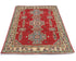 3x5 Red Kuba Afghan Hand Knotted Wool Area Rug